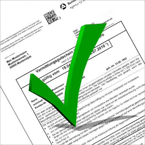 Initiativbewerbung mit Vermittlungsgutschein